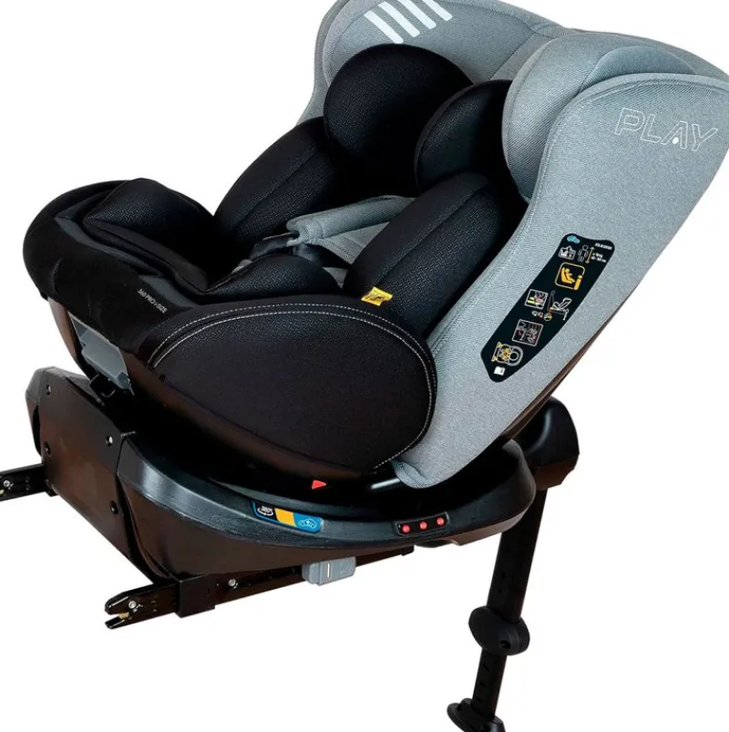 PLAY Sillas Con Isofix De 40 A 150 Cm (0 A 12 Años)-360 Pro Isize 40-150 c/ pata Grey