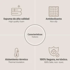 INTERBABY Mantas Y Gimnasios De Actividades-Alfombra de juego XXL Reversible Coches