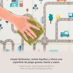 INTERBABY Mantas Y Gimnasios De Actividades-Alfombra de juego XXL Reversible Coches