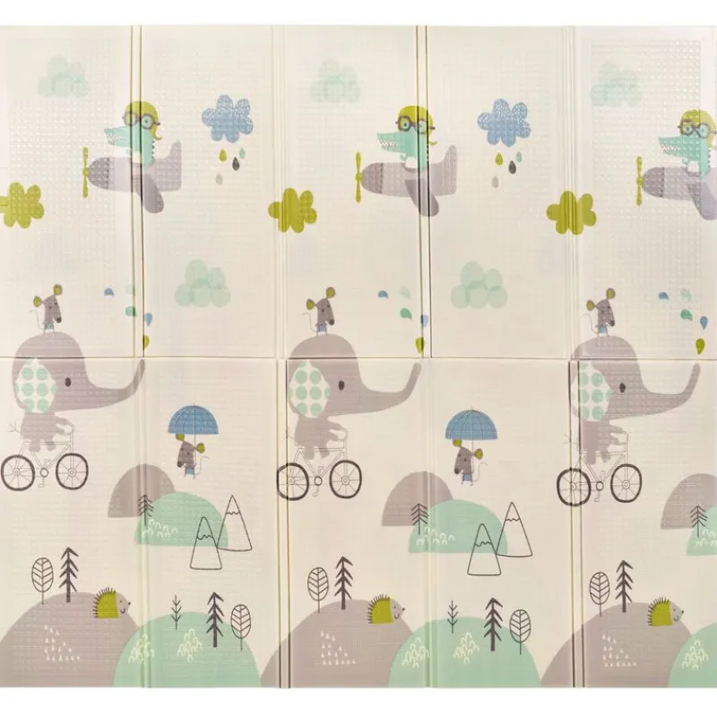 Alfombra de juegos XXL Reversible Elefante/ Oso*MS New