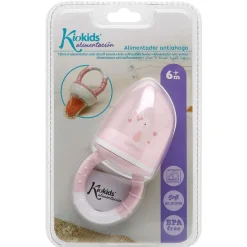 KIOKIDS Complementos De Alimentación-Alimentador Antiahogo silicona Rosa