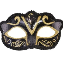 RUBIE'S Disfraces Y Complementos|Disfraces Y Complementos-Antifaz Venecia Oro Negro