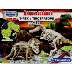 Arqueojugando T-Rex y Triceratops*CLEMENTONI Best