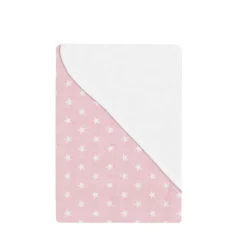 INTERBABY Ropa De Cuna-Arrullo bebé rosa con estrellas