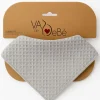 Babero bandana Gofre Gris*VADEBEBE