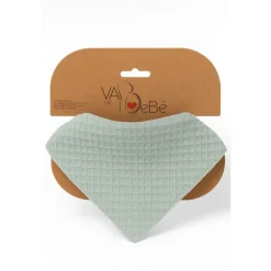 VADEBEBE Baberos-Babero bandana Gofre Jade Green