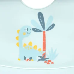 Babero silicona azul*INTERBABY Online