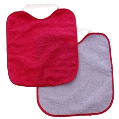 Baberos rizo y goma cuello Rosa y Lila 2 uds*VADEBEBE Best