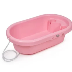 MS Bañeras Para Bebés-Bañera Bebé con cambiador Bubble Rosa