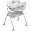 MS Bañeras Para Bebés-Bañera con cambiador Bubble Gris