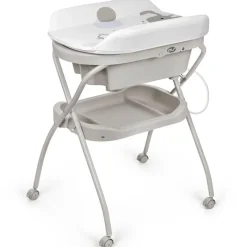 MS Bañeras Para Bebés-Bañera con cambiador Bubble Gris