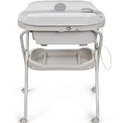 MS Bañeras Para Bebés-Bañera con cambiador Bubble Gris