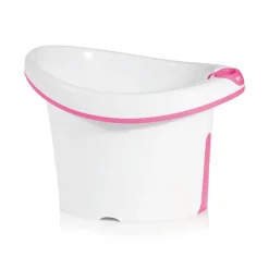 MS Bañeras De Viaje-Bañera para bebé Tub blanco/rosa