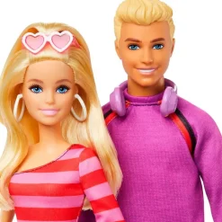 MATTEL Muñecas-Barbie & Ken Patinadores 65 Aniversario