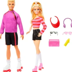 MATTEL Muñecas-Barbie & Ken Patinadores 65 Aniversario