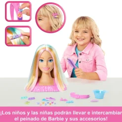 MATTEL Muñecas-Barbie Busto Peinado Color Reveal
