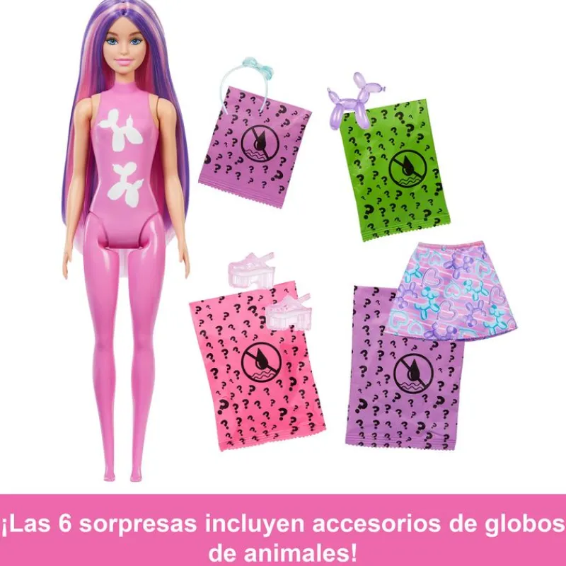 MATTEL Muñecas-Barbie Color Reveal Sorpresa