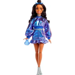 Barbie Deluxe Style nº 7 Muñeca Morena Conjunto Azul Metalizado*MATTEL Hot