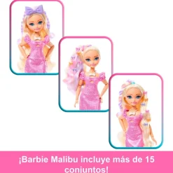 MATTEL Muñecas-Barbie Dream Besties GET READY WITH BARBIE Malibu