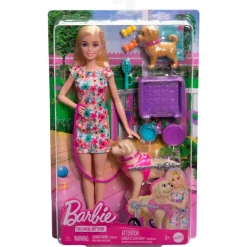 MATTEL Muñecas-Barbie Paseadora de Perros