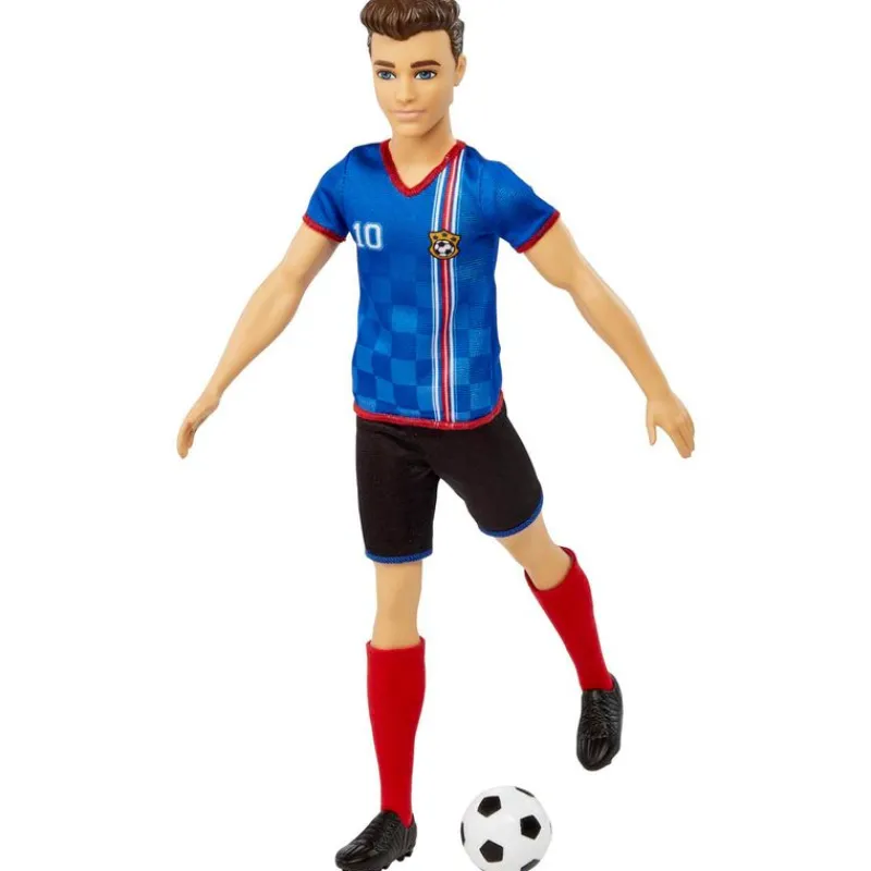 Barbie Profesiones Ken Futbolista Camiseta Azul*MATTEL Online