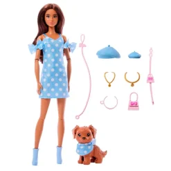Barbie Twinning Looks Muñeca Perrito Vestido Topos*MATTEL Online