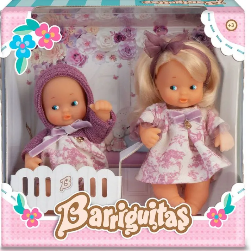 FAMOSA Muñecas-Barriguitas Pack Hermanitas