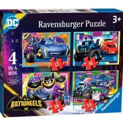 RAVENSBURGER Puzzles Y Construcciones-Batwheels Pack 4 Puzzles Progresivos