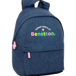 Benetton Mochila Escolar Denim*SAFTA
