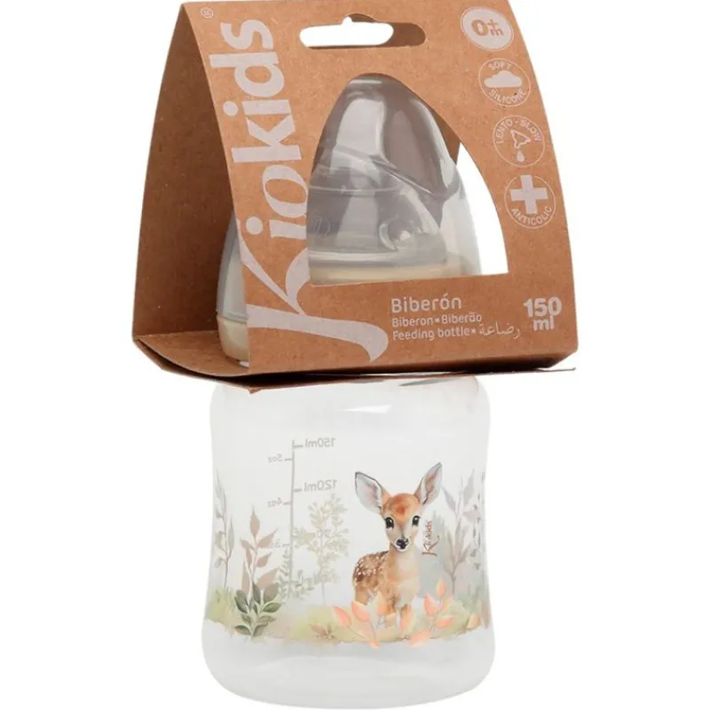 KIOKIDS Biberones-Biberón 150ml +0M Beige