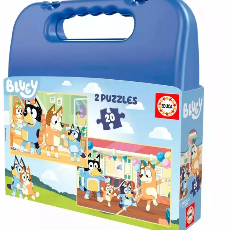 Bluey Maletín Puzzle 2x20 Piezas*EDUCA Best