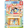 EDUCA Juegos De Madera|Puzzles Y Construcciones-Bluey Puzzle 2x16 Piezas Madera