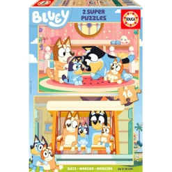 EDUCA Juegos De Madera|Puzzles Y Construcciones-Bluey Puzzle 2x16 Piezas Madera