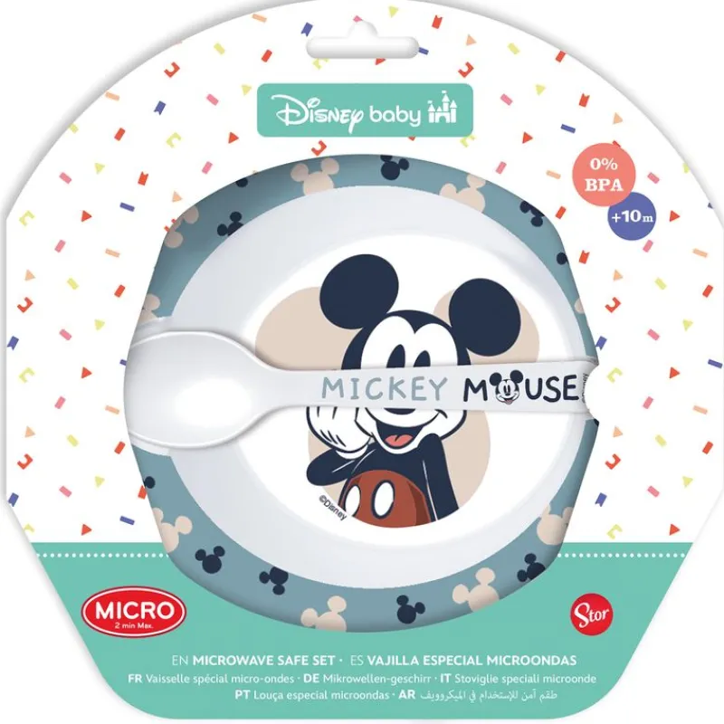 Bol con cuchara Mickey*STOR New
