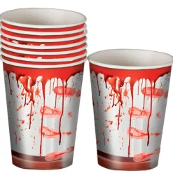 FIESTAS GUIRCA Halloween-Bolsa de 8 Vasos con Sangre