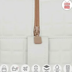 CAMBRASS Ropa De Cuna-Bolso Maternal Gofre Beige