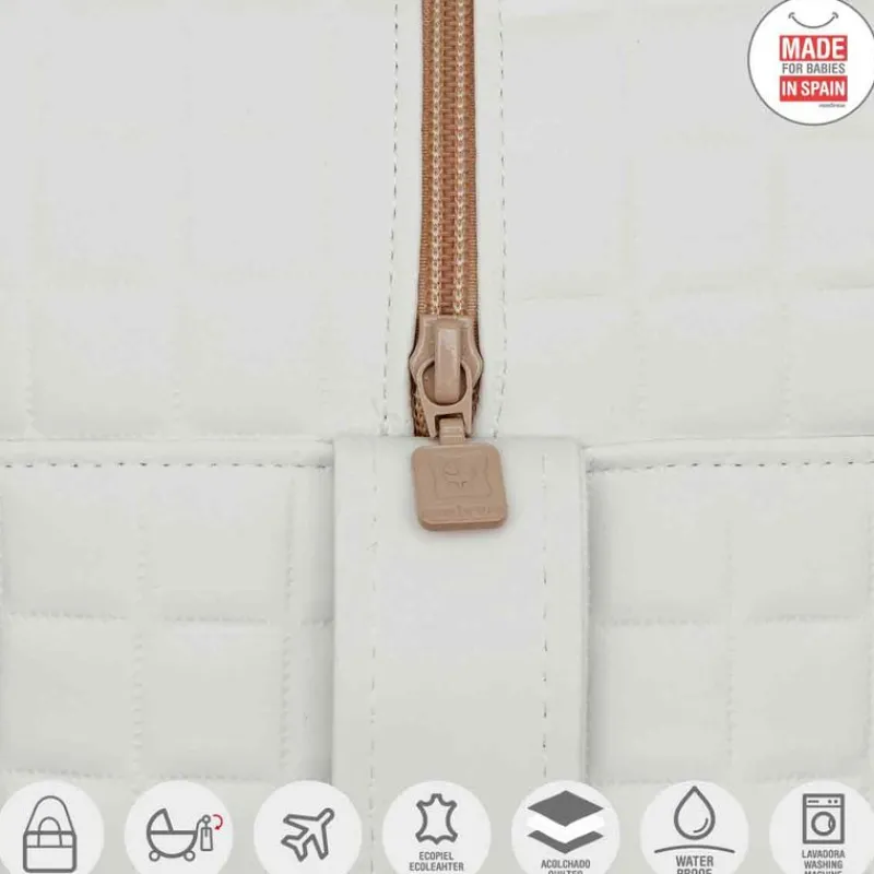 CAMBRASS Ropa De Cuna-Bolso Maternal Gofre Beige