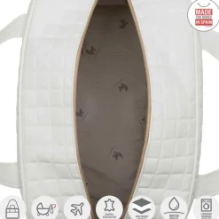 CAMBRASS Ropa De Cuna-Bolso Maternal Gofre Beige