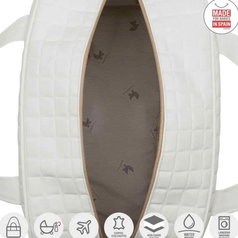 CAMBRASS Ropa De Cuna-Bolso Maternal Gofre Beige