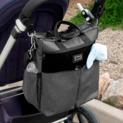 Bolso maternal para silla o cochecito Gris*KIOKIDS Clearance