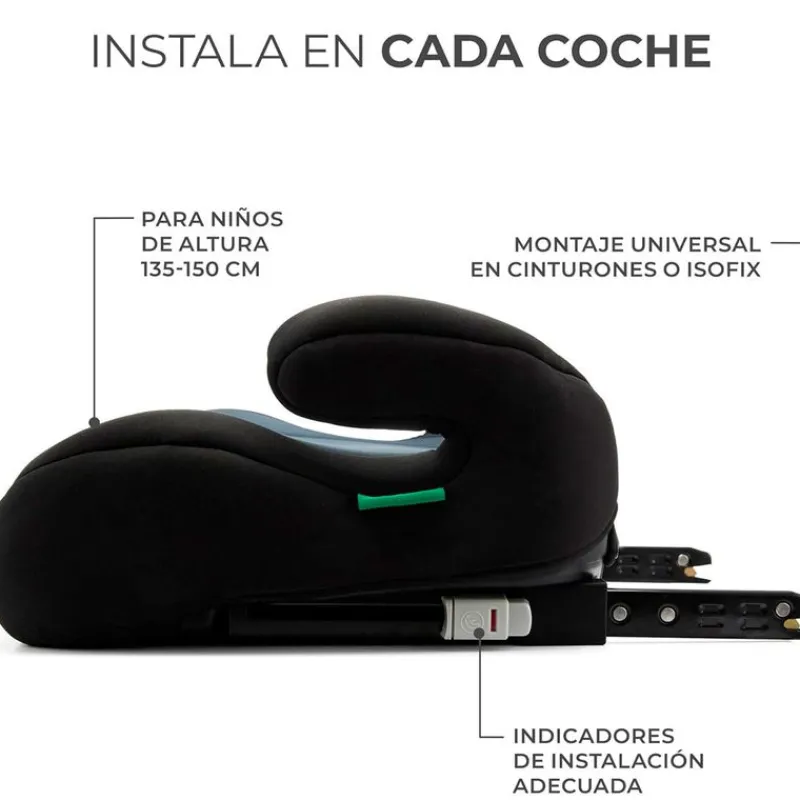 KINDERKRAFT Elevadores +125 Cm (6 A 12 Años)-Booster I-Boost I-Size Black