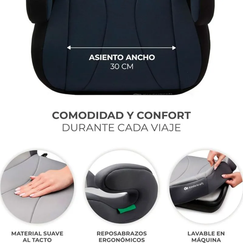 KINDERKRAFT Elevadores +125 Cm (6 A 12 Años)-Booster I-Boost I-Size Black