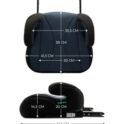 KINDERKRAFT Elevadores +125 Cm (6 A 12 Años)-Booster I-Boost I-Size Black