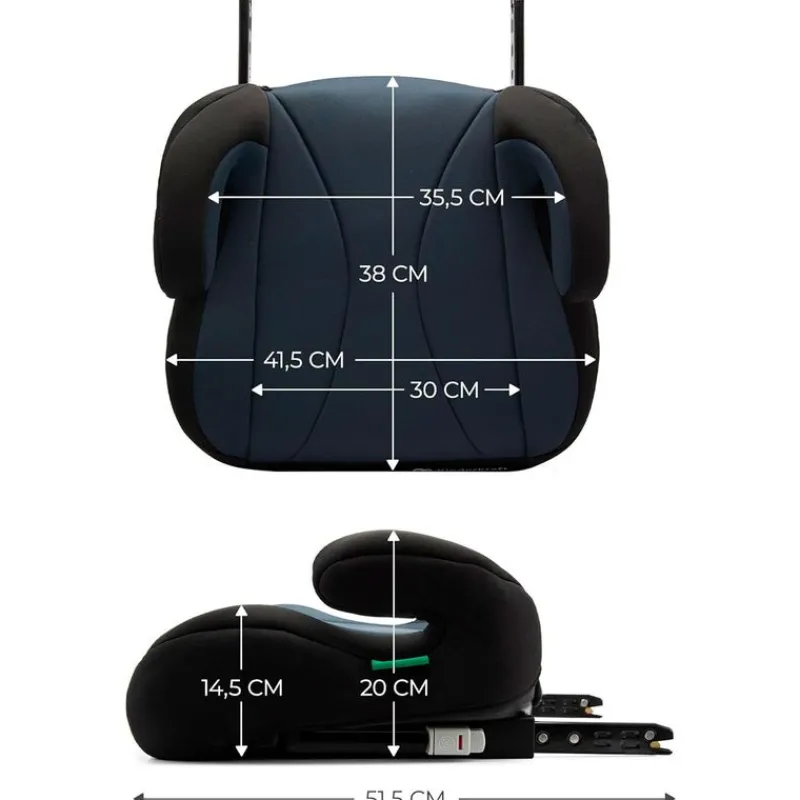KINDERKRAFT Elevadores +125 Cm (6 A 12 Años)-Booster I-Boost I-Size Black