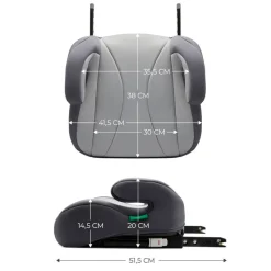 KINDERKRAFT Elevadores +125 Cm (6 A 12 Años)-Booster I-Boost I-Size +135cm Grey