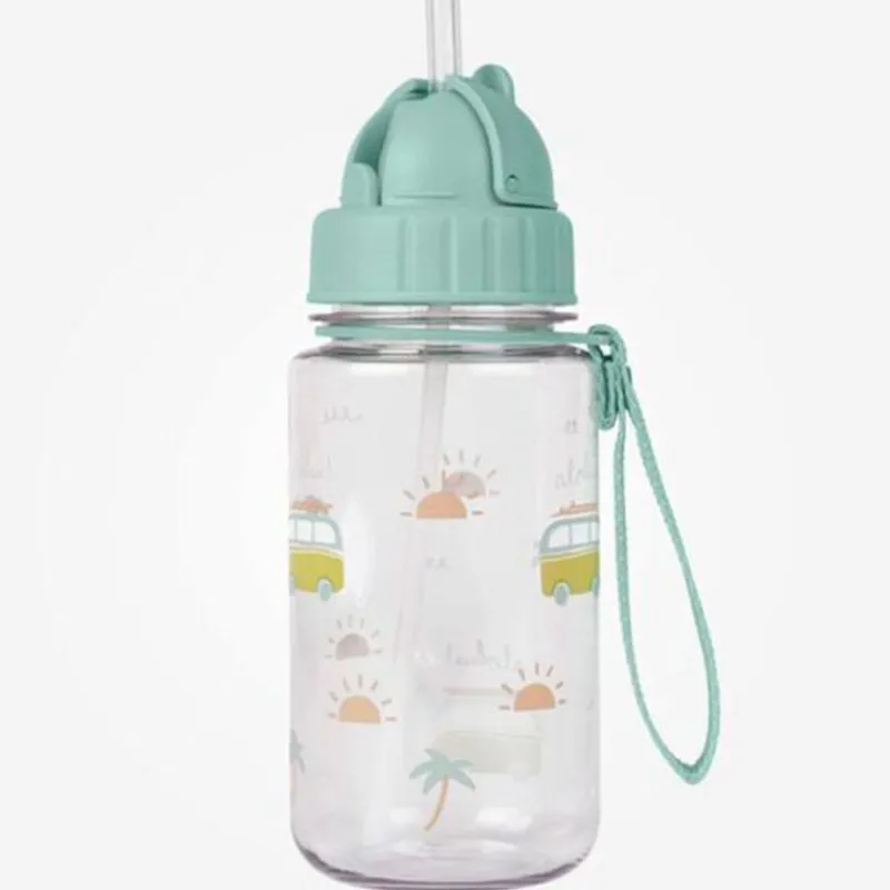 SARO Botellas Y Cantimploras-Botella Pajita Tritan Aloha