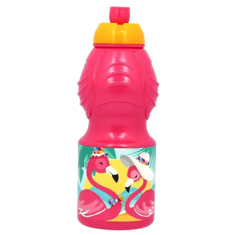 Botella Sport Plástico 400 ml Flamingo*STOR Hot