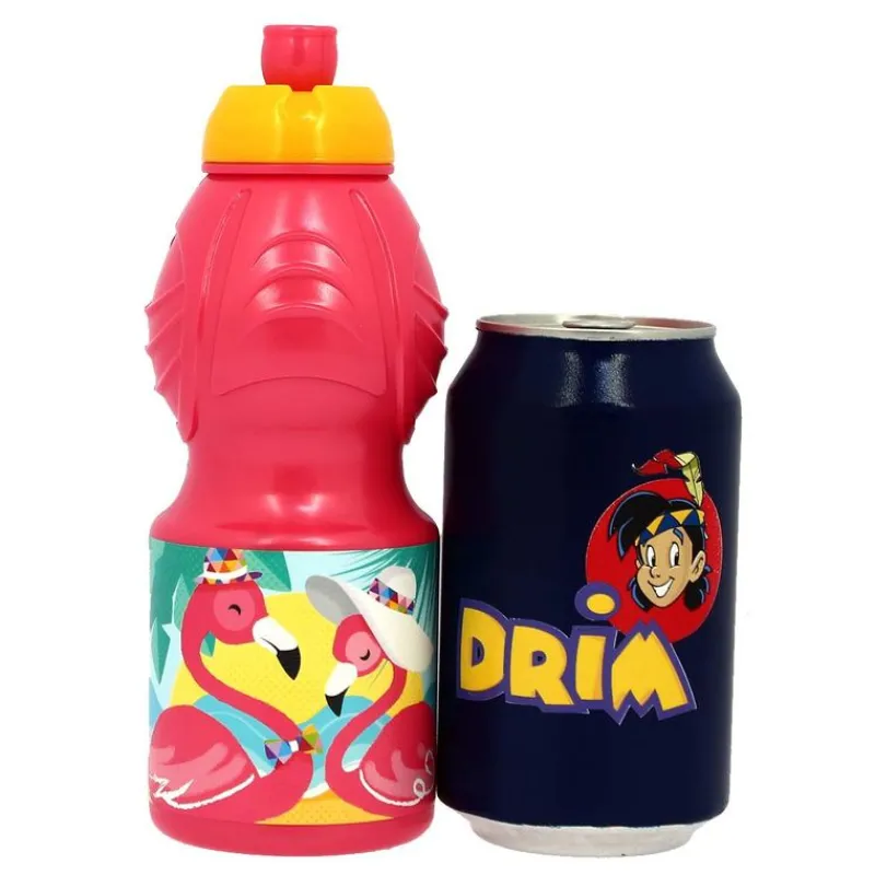 Botella Sport Plástico 400 ml Flamingo*STOR Hot