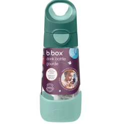 B.BOX Botellas Y Cantimploras-Botella Tritán con pajita 450 ml Verde