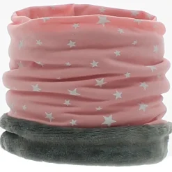 VADEBEBE Accesorios Y Complementos De Viaje|Accesorios Y Complementos Para El Paseo-Braga Cuello Polar Rosa Estrella Blanca